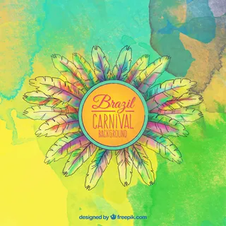 黄色背景矢量图