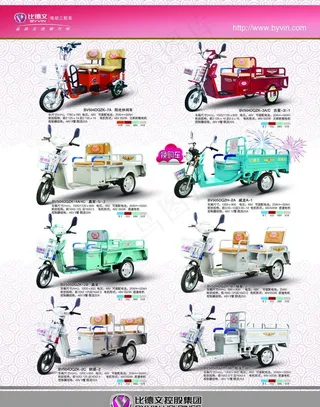 比德文电动车图片