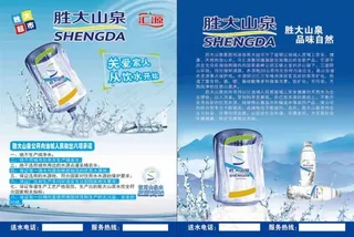 水桶宣传单图片