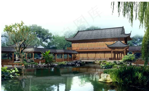 景观效果图分层图片