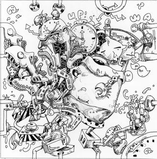 机械创意插画设计图片