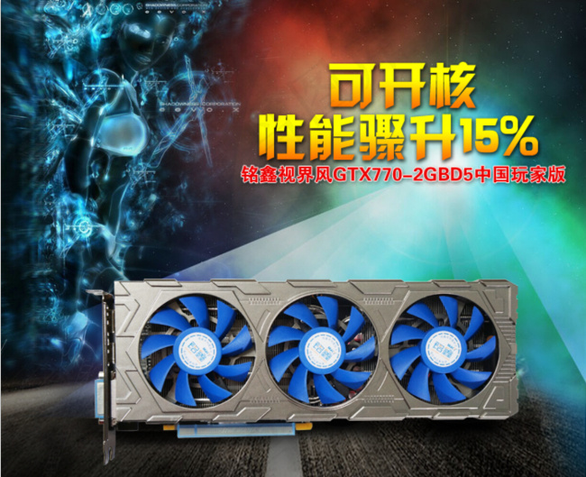 显卡电子产品海报psd模版下载