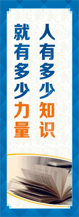 人有多少知识学校展板