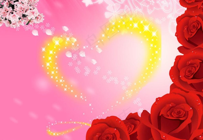 爱的玫瑰日图片