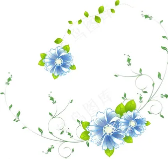 鲜花花纹花藤图片