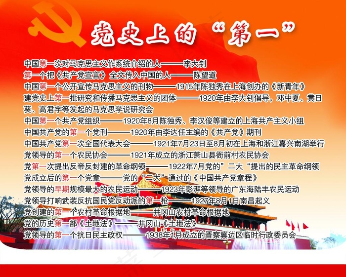 建党九十周年图片(3307X2835(DPI:300))psd模版下载