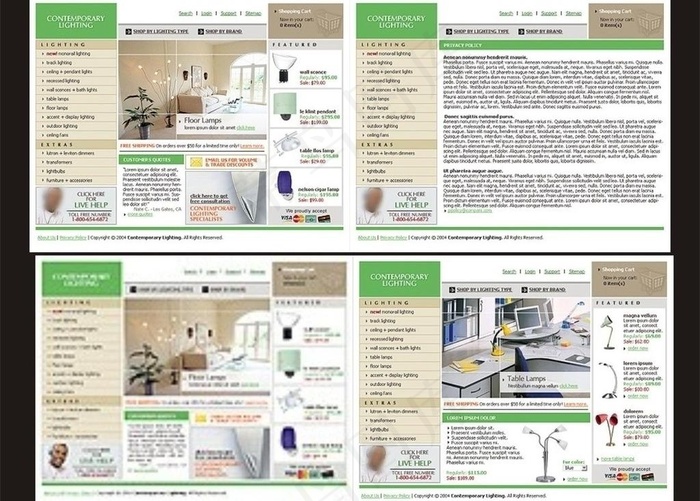 欧美商务网页模版图片