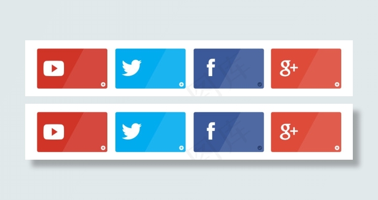 分享按钮模块psd源文件