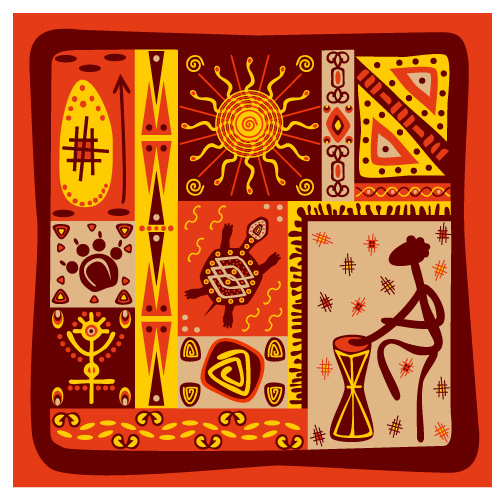 经典的部落的图腾矢量素材4