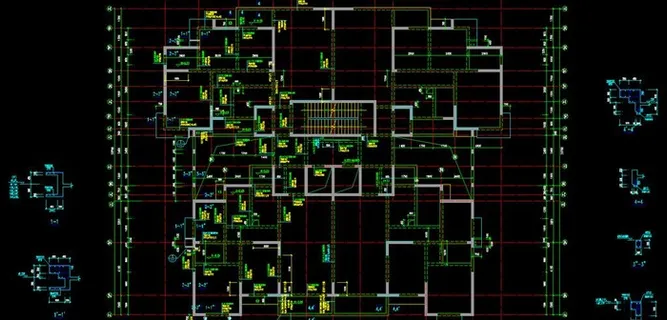 4号楼3 22层板配筋图