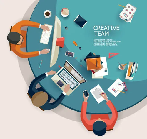 工作场景eps,ai矢量模版下载