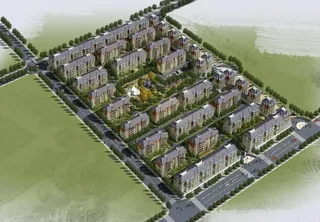 某小区多层鸟瞰图MAX加MAP图片