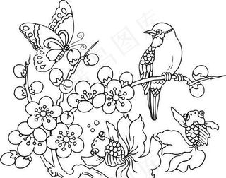 吉祥图案 黑白 中华传统 矢量 AI_0049