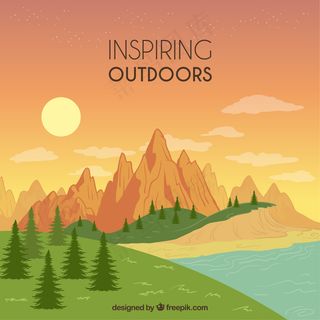 黄色背景矢量图