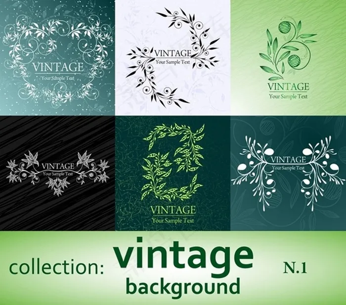 草背景矢量素材ai矢量模版下载