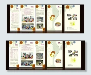 孕妇折页传单图片