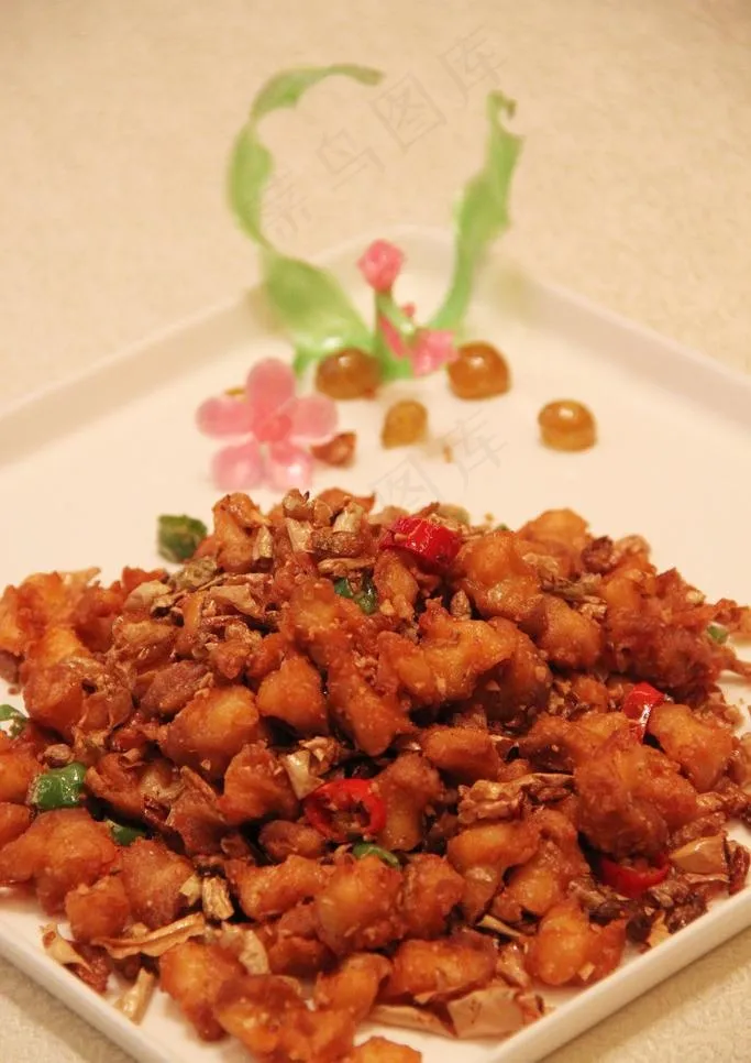 蒜香鸡米花图片