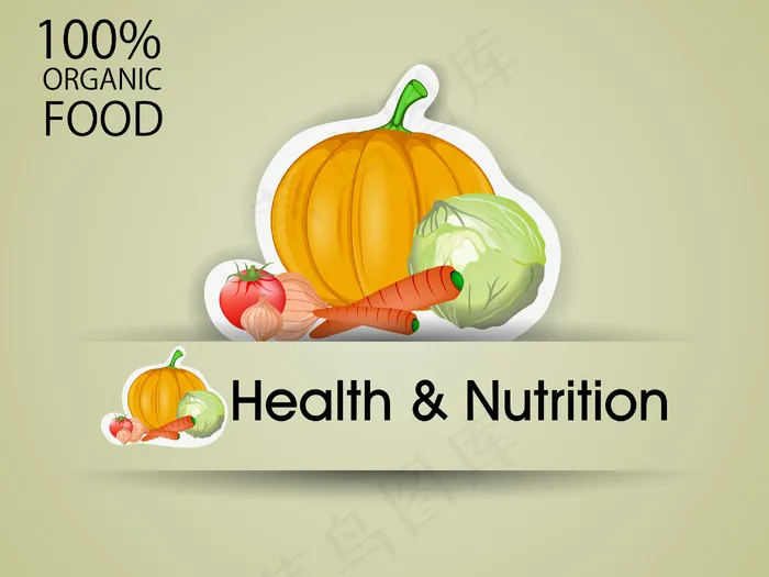 健康和有机食品营养标签eps,ai矢量模版下载