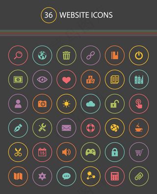 36个网页网站icon
