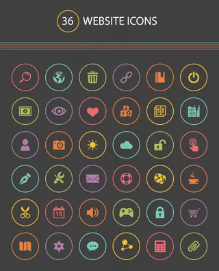 36个网页网站icon