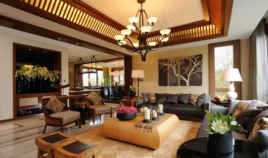 中式客厅装修设计效果图