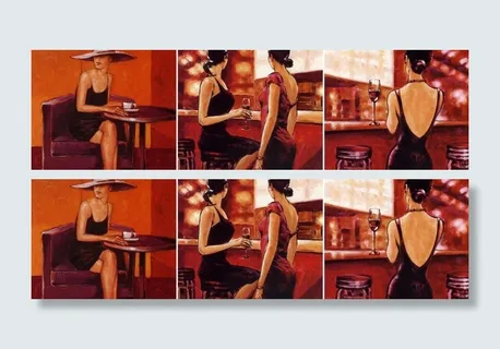 三联画欧式风格图片