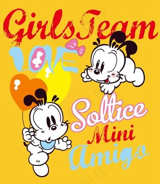 可爱狗宝宝 呆萌卡通