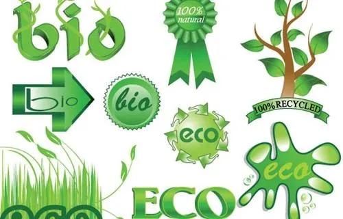 绿色环保主题矢量素材