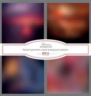 炫彩几何图形渐变背景矢量素材
