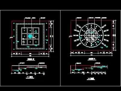 顶棚装饰设计cad详细图纸下载13