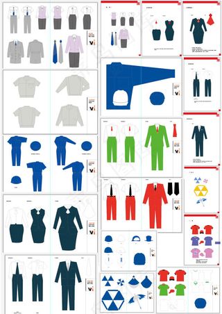 服装服饰VI设计元素矢量素材