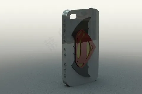 蝙蝠侠和超人iPhone 4例