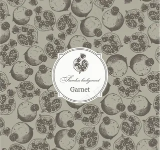 石榴古典花纹底纹图片