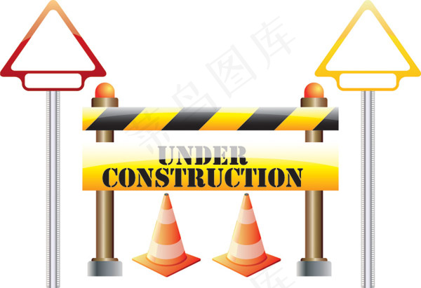 矢量维修障碍素材图片