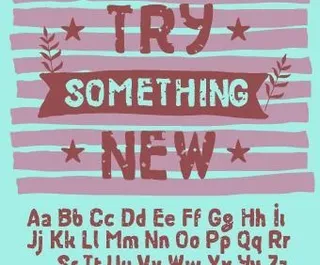 旧货垃圾字母的字体矢量