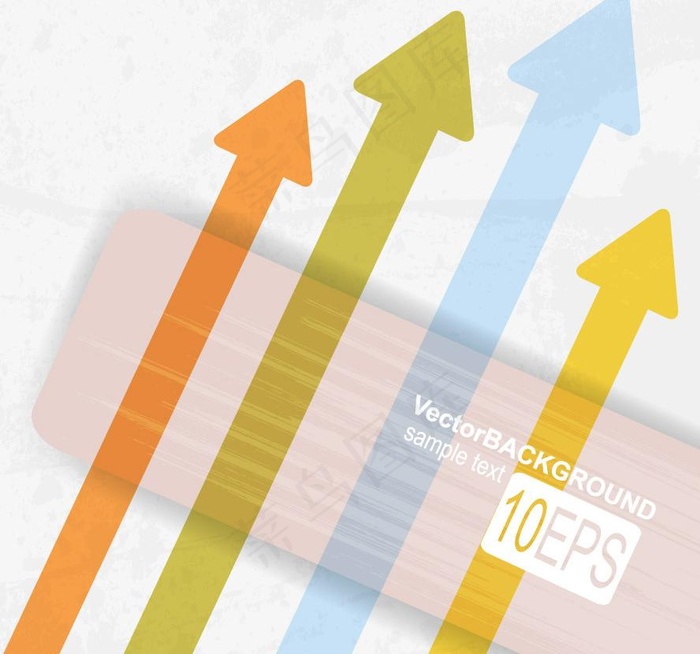 动感箭头商务背景图片