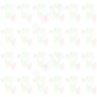 模糊粉绿猪猪背景