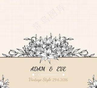 婚礼邀请函封面设计模板下载