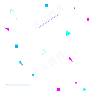 故障风装饰双十一,免抠元素