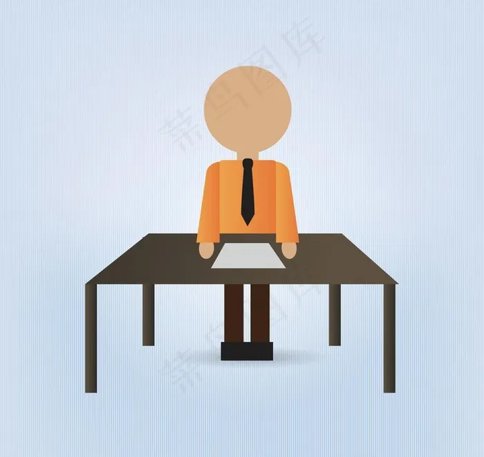 上班礼仪图片ai矢量模版下载