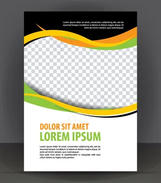 简洁绿色宣传册封面设计