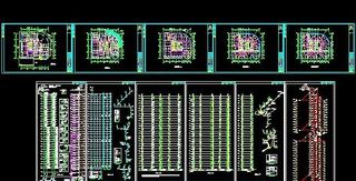 高层酒店式公寓给排水平面图及系统图