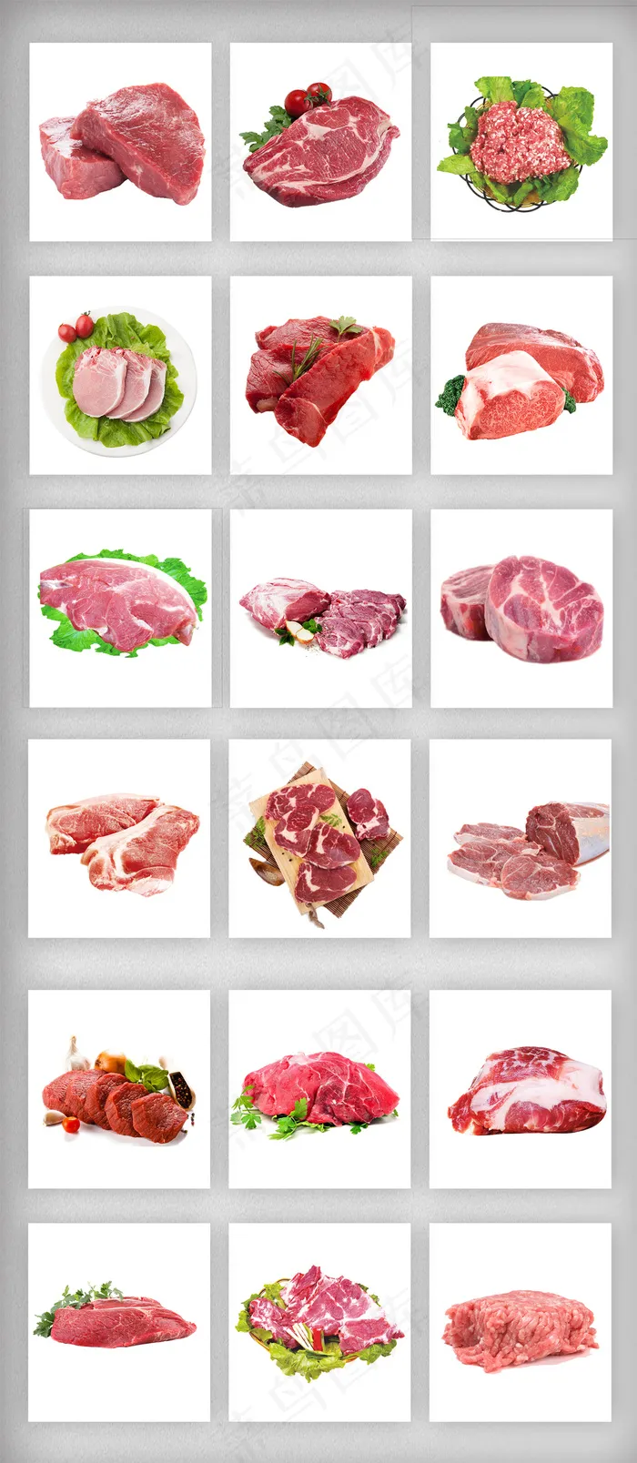 餐饮鲜肉类淘宝免扣素材(1920X4411(DPI:300))psd模版下载