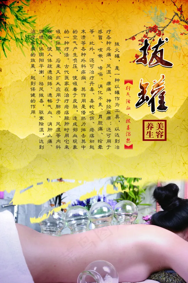 美容养生-拔罐(2362X3543(DPI:100))psd模版下载