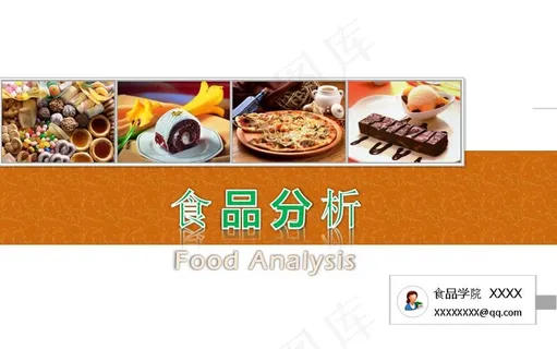 食品分析学术报告PPT模板