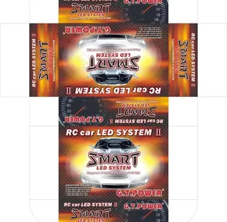 led遥控车灯包装盒图片