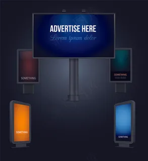户外广告牌矢量