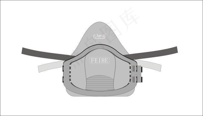 飞鹤防尘防颗粒防毒防PM2.5口罩...cdr矢量模版下载