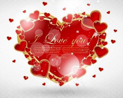 情人节贺卡矢量素材