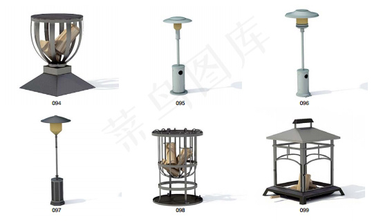 庭院灯模型